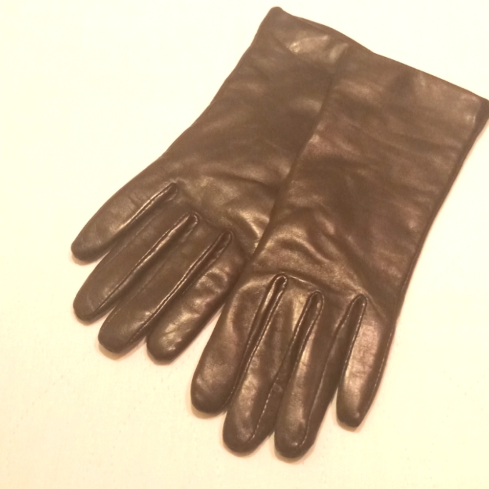 Leather chocolate GLOVES 🧤